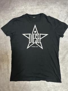 カッコイイ！ DIESEL 星型ロゴ Tシャツ ブラック Lのサムネイル
