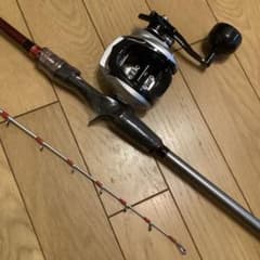 青物　タコ釣り2ピースMH1.75mMAX300g &パワーハンドルベイトリール 青物 タコ釣り2ピースMH1.75mMAX300g &パワーハンドルベイトリール
