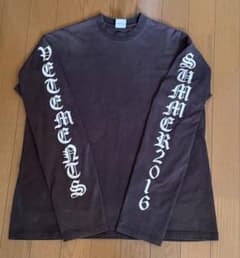 VETEMENTS 16ss アームロゴプリント長袖カットソー - メルカリ