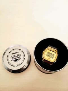 カシオ　G-SHOCK　メタルベゼル　スケルトン　腕時計　クリア×ゴールドのサムネイル