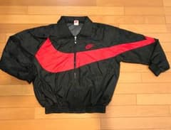 ナイキ 90's ナイロンジャケット L  黒×赤のサムネイル