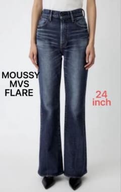 MOUSSY MVS FLARE デニム マウジー フレアパンツ 24インチ - メルカリ