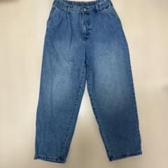 ウエストゴム ドロスト デニムパンツ ブルーのサムネイル