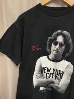 【John lennon】黒  アーティストTシャツ　Mのサムネイル