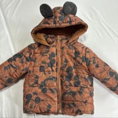 【NY購入】ディズニー ミッキー耳 ダウンジャケット 80