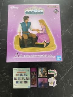 ⭐️未開封一番くじDisneyA賞ラプンツェルシーンフィギュアG賞ステッカーセットのサムネイル