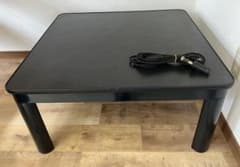 カジュアルこたつ 正方形 75cm×75cm ブラック ローテーブル - メルカリ