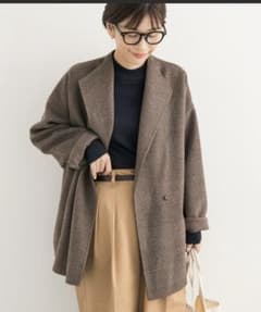 URBAN RESEARCH DOORS☆ウールリバーミドルガウンコートのサムネイル