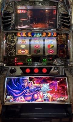 送料込み 北斗の拳 転生の章 ラオウパネル パチスロ実機 不要機付 家スロ パチスロ北斗の拳転生の章実機ラオウパネルコイン不要機家スロ向け