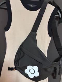花柄ショルダーバッグ ブラックのサムネイル