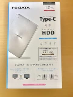 箱無し発送】I-O DATA 1.0TB ポータブルHDD Type-C - メルカリ