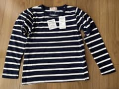 新品 女の子ボーダー長袖Tシャツ 130cmのサムネイル
