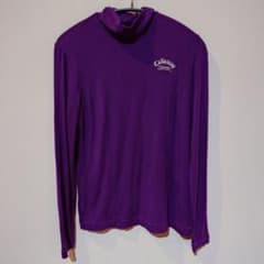Callaway Collection Turtleneck, Size L, Purple, Rhinestone, Golf