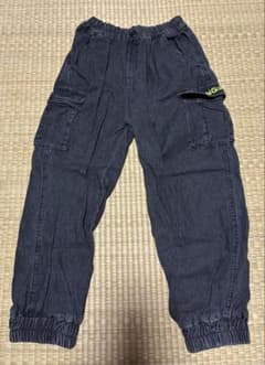 キッズ カーゴパンツ ブラック 130cmのサムネイル