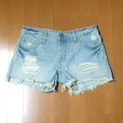 クラッシュデニム ショートパンツのサムネイル