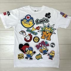 【USJ限定】 ミニオンズ 総柄 Tシャツ ホワイト Mサイズのサムネイル