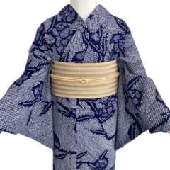 有松絞り 絞り染め 絞り浴衣 総絞り 浴衣 NO110 ま6 - メルカリ