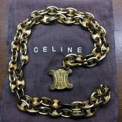 CELINE ゴールドチェーンネックレスのサムネイル