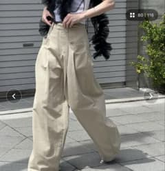 【CHUCLLA】2タックサイドポケットワイドパンツ　チノパンのサムネイル