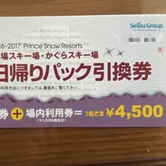 苗場またはかぐらスキー場リフト引換券（場内利用券付）のサムネイル