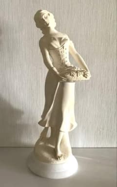 アラバスタ➖　イトキン　イタリア製　彫刻石像 高さ58cm 西洋 アンティーク アラバスタ➖ イトキン イタリア製 彫刻石像 高さ58cm 西洋