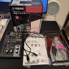 Yamaha AG03 MK2 、マイクケーブル付きのサムネイル