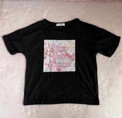 Ank Rouge プリント Tシャツ ブラック