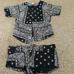 Vidaloca.classペイズリーベースボールシャツホットパンツのサムネイル