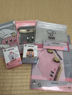 KIRBY CAFÉ 클리어 파일 지퍼 팩 자석
