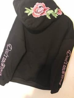 刺繍パーカー 薔薇 刺繍のサムネイル