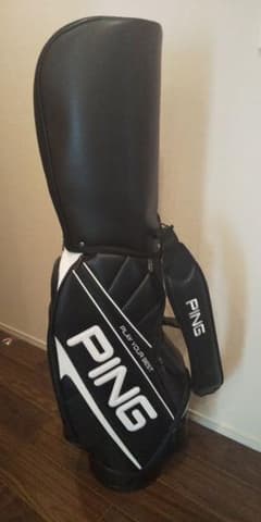 【ほぼ新品】PING キャディバッグ CB-U191 黒 未使用ネームタグ付のサムネイル