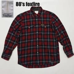 希少タグ foxfire フォックスファイヤー 長袖 ネルシャツ 赤チェック