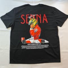 F1 アイルトンセナ マクラーレンMP4/4 Tシャツ ブラックLサイズ 新品