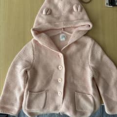 baby GAP くま耳アウター ピンクー 秋服 冬 80のサムネイル