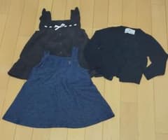 組曲 ベビー服 ワンピース カーディガン 3点セット