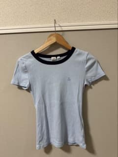 GAP リブTシャツ ブルー×ネイビー　XSのサムネイル