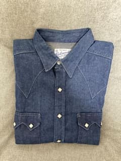 90年代 Rock mount ロックマウント デニムウエスタンシャツ L〜XLのサムネイル