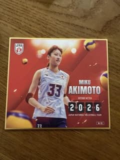 バレーボール女子日本代表 秋本美空 トレーディングmini色紙 - メルカリ