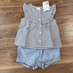 セットアップ　80  女の子　ノースリーブのサムネイル