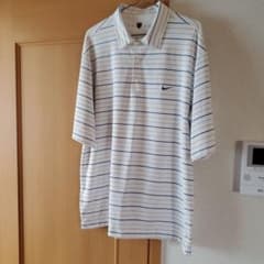 専用 NIKE GOLF ポロシャツ ボーダー柄のサムネイル
