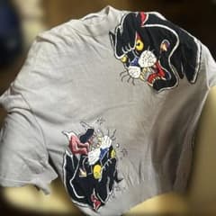 希少 FLAGSTUFF ブラックタイガー柄 ニットセーター 完売品 春咲まで 