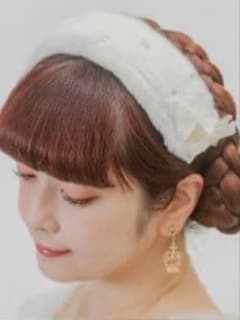 しまみさ ファー ヘッドドレス 白のサムネイル