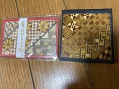 箱根寄木細工 コンパクトミラー、寄木アドレス帳のサムネイル