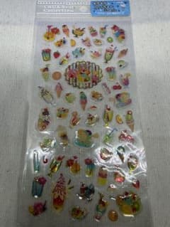 平成レトロ・当時物きらきらぷぅちゃん・カラフルスイーツシール