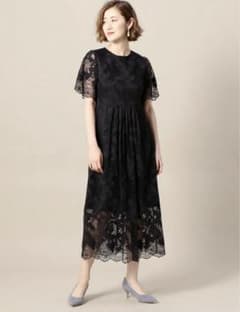 BEAUTY&YOUTH UNITED ARROWS フラワーレースロングドレスのサムネイル