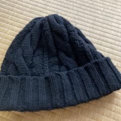 カシラ　ニット帽子　黒のサムネイル