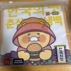 한국 맥도날드 카카오프렌즈 콜라보 보냉 가방 춘식