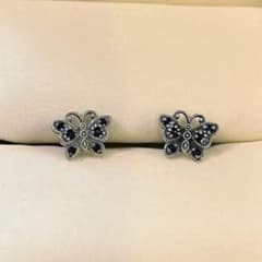 ANNA SUI バタフライ ピアス 925 シルバー　アナスイ　キャッチなしのサムネイル