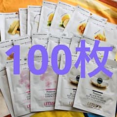 100枚 韓国製パック 個包装 ダーマル LET’S SKIN マスクシートのサムネイル