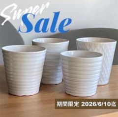 2026.6.10期間限定】Ⅰ 陶器鉢 8号相当 デザインおまかせ4個セット
